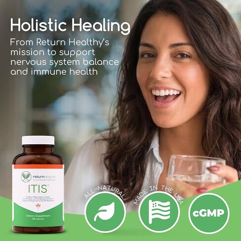 ITIS | Joint Discomfort Support | Nerve Support Supplement | Joint and Muscle Supplements | Celery Seed, Curcumin, Bromelain & More | Pure, Nature-Derived, Plant-Based, 180 caps in Saudi Arabia