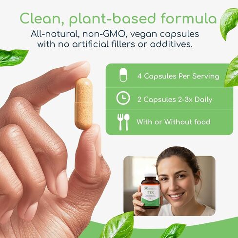 ITIS | Joint Discomfort Support | Nerve Support Supplement | Joint and Muscle Supplements | Celery Seed, Curcumin, Bromelain & More | Pure, Nature-Derived, Plant-Based, 180 caps in Saudi Arabia