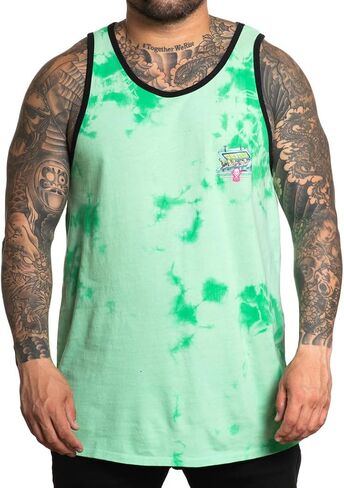 Sullen Men's Grim Ripper Tank Top (as1, Alpha, 3X_l, Regular, Regular, 3X-Large) Black in Kuwait
