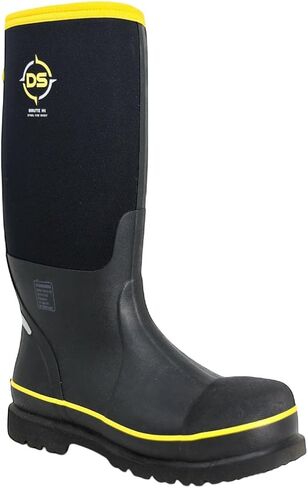 Dryshod Brute Knee High Steel Toe Work Safety Boots|Waterproof | Slip Resistant | Rubber | Black in Kuwait