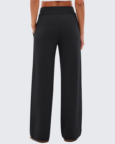 G4Free Smoofit Modal Soft Wide Leg Sweatpants Women Drawstring Elastic Waistband Casual Lounge Pants with Pockets in Kuwait