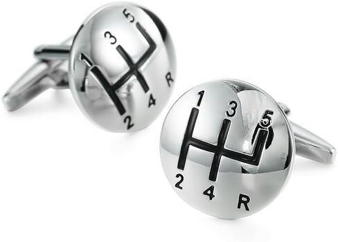 Men’s Soccer Ball Cufflinks – 1 Pair Stainless Steel French Shirt Cuff Nails, Polished Brass Business Suit Accessory – Ideal for Weddings, Birthdays, and Father’s Day in Kuwait