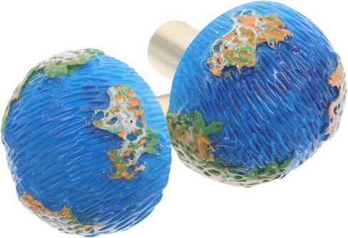 Creative Earth Shape Cartoon Cabinet Knobs 2pcs, Single Hole Drawer Handles for ’ Room, Wardrobe and Shoe Cabinet, Decorative Furniture Pulls for Closets in Kuwait