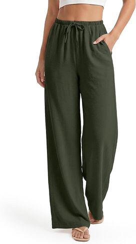 SEVEGO Tall Women 32"/34"/36" Inseam Wide Leg Flowy Palazzo Summer Pants in Saudi Arabia