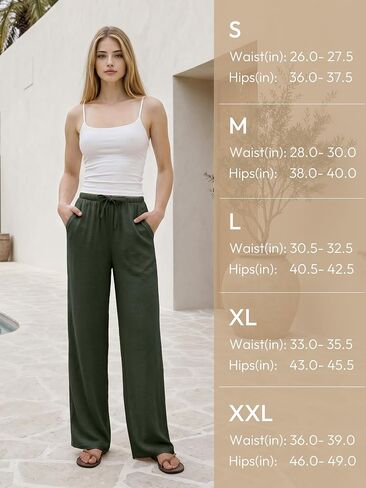 SEVEGO Tall Women 32"/34"/36" Inseam Wide Leg Flowy Palazzo Summer Pants in Saudi Arabia