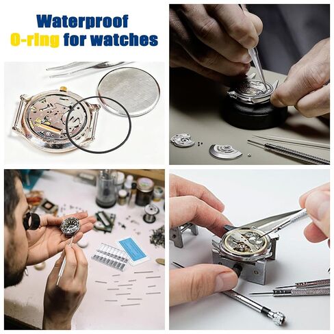200Pcs O Ring Watch Gasket, 18 Types Rubber Sealing Watch Back Cover for Watch Repair, 0.5/0.6 16-30mm Seal Washers Set for Watch Repair in Saudi Arabia