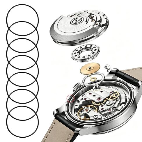 200Pcs O Ring Watch Gasket, 18 Types Rubber Sealing Watch Back Cover for Watch Repair, 0.5/0.6 16-30mm Seal Washers Set for Watch Repair in Saudi Arabia