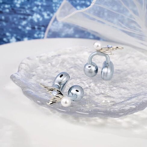 Bow Rhinestone for Clip on Earbuds Open Ear Accessories, Elegant Zirconia Decorative Earphone Accessories, Removable Exquisite DIY Decoration in Saudi Arabia