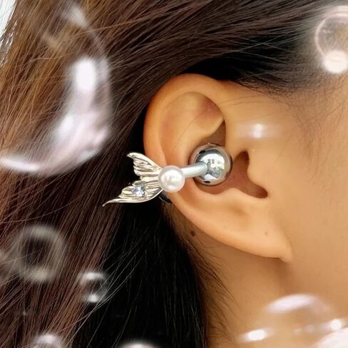 Bow Rhinestone for Clip on Earbuds Open Ear Accessories, Elegant Zirconia Decorative Earphone Accessories, Removable Exquisite DIY Decoration in Saudi Arabia