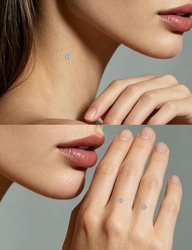 14G CZ Dermal Tops 316L Surgical Steel Internally Threaded Cubic Zirconia Silver Dermal Anchor Tops Dermal Piercing Dermal Kit Piercing Jewelry CZ Size 2mm 3mm 4mm in Saudi Arabia