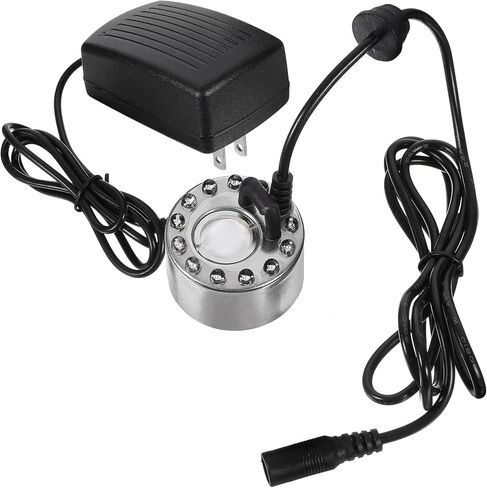Colorful LED Fog Maker Mist Sprayer Atomizing Head 110v- Aquarium Fish Tank Accessory for Indoor Fountains and Rockery Water Features in Kuwait