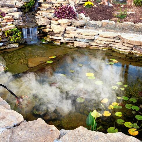 Colorful LED Fog Maker Mist Sprayer Atomizing Head 110v- Aquarium Fish Tank Accessory for Indoor Fountains and Rockery Water Features in Kuwait