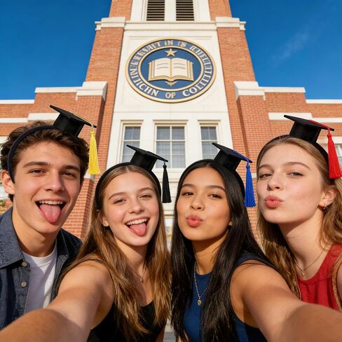Graduation Hat Headband 2026 Mini Bachelor Cap Headband with Tassels 4Pcs Felt Graduation Headbands for Graduation Party Dress Up Photo Props Costume Accessory in Saudi Arabia