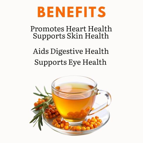 Aacure Sea Buckthron Berry Powder |100+Cups| Himalayan Sea Buckthorn Dry Berry from Ladakh|100gms in Saudi Arabia