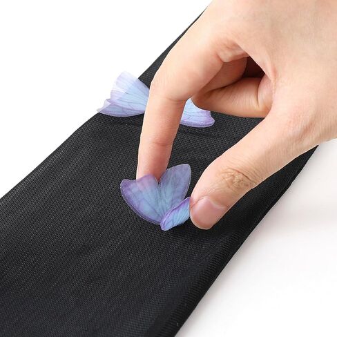 BABEYOND Lace Gloves for Women - Princess Gloves Long Stretchy Butterflies Mesh Tulle Sheer for Costume Tea Party in Kuwait