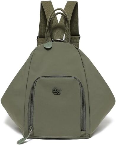 Convertible Backpack Purse for Women Waterproof Nylon Anti-theft Shoulder Bag Casual Travel Daypack Hobo Crossbody Handbag (Green) in Saudi Arabia