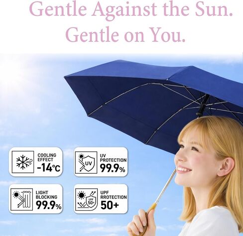 Compact Sun Umbrella for Easy Carry, Lightweight Travel Size, Sun & Rain Ready in Saudi Arabia