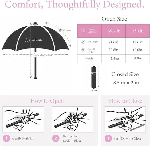 Compact Sun Umbrella for Easy Carry, Lightweight Travel Size, Sun & Rain Ready in Saudi Arabia