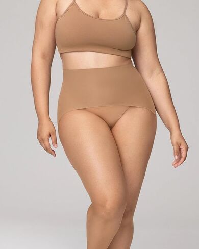 NOOSH Getnoosh PLAY Free-Hugging Seamless Tights For Women | Stylish Comfort & Breathable | Light Weight Sheer Women's Tights No Middle Seam | Mocha - XS/S in Saudi Arabia