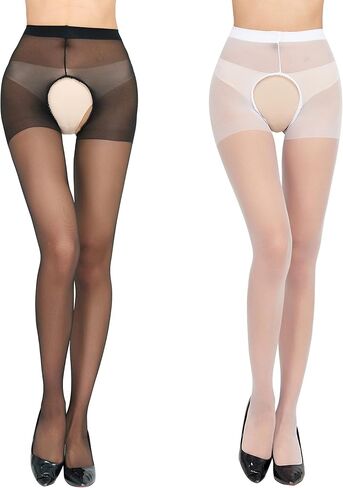 Women’s Sheer Tights, 12 Denier Silky Pantyhose, Lightweight Stretch Hosiery, Thigh High Look Stockings for Dresses in Saudi Arabia