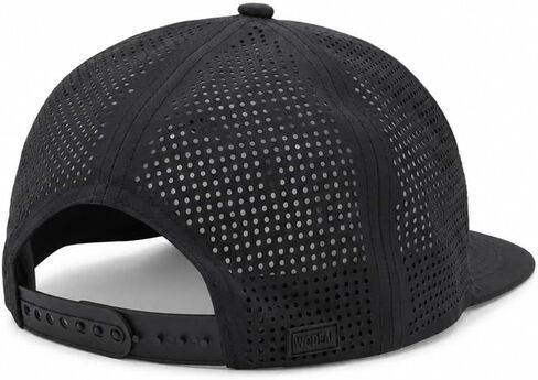 Dad Snapback Hats for Men, Adjustable Quick Dry Flat Bill Cap, Laser Cut Daddy Trucker Hat, Fathers Day Birthday New Dad Gifts Black in Kuwait