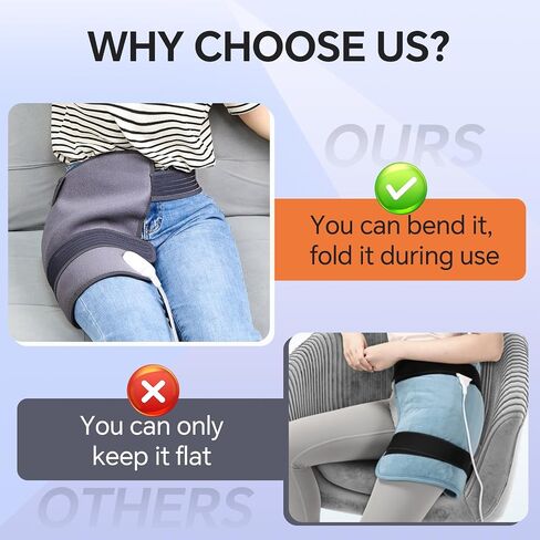 Hip Heating Pad for Hip Pain Relief, Heated Hip Brace for Sciatica Pain Relief, Back/Thigh/Leg/Buttock Electric Heating Therapy Pad for Men Women, 3 Heat and 13 Timing Settings in Saudi Arabia