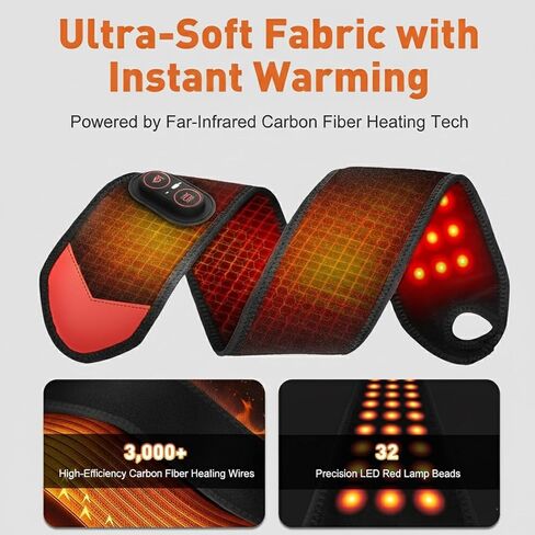2026 Upgraded Rechargeable Cordless Wrist Heating Pad – Helps Ease Wrist Tension & Fatigue, with Vibration & Adjustable Heat, Wrist Pain Relief for Home or Work in Saudi Arabia