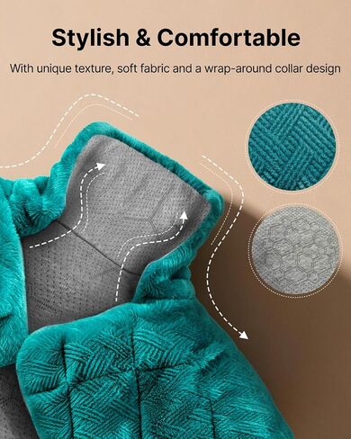 RENPHO Graphene-Infused Heating Pad, Weighted Heating Pad for Neck Shoulders & Back, Multiple Heat Levels & Timers, FSA Eligible HSA, Birthday Gift for Women Men, Snug-Fit, Soft, Comfortable in Kuwait
