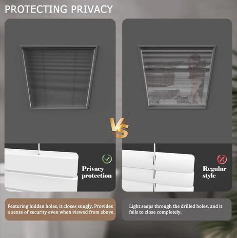 90" W x 49" H Mini Blinds for Windows, Cordless 1 inch Mini Blinds Blackout Venetian Blind Protect Privacy L Stype Aluminum Blind for RV, Living Room, Office. White in Saudi Arabia