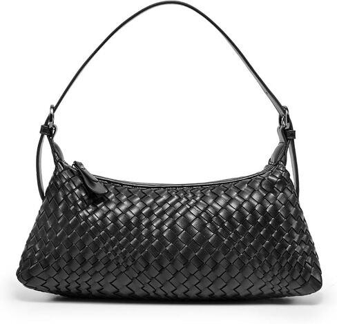 Shoulder Bags for Women, Woven Leather Crossbody Bag Small Purse Cute Hobo Tote Handbag Mini Clutch in Saudi Arabia