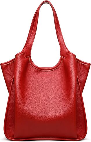 MYHOZEE Vegan Leather Tote Bags for Women Multi Pocket Shoulder Purse Triple Compartment Handbags Fits 12.9 Inch Tablet in Saudi Arabia