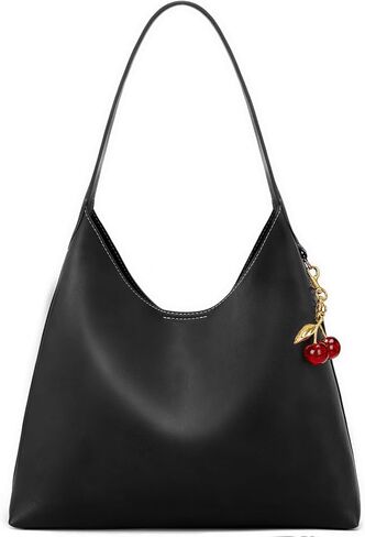 Slouchy Shoulder Bag Shoulder Purse with Cherry Charm Hobo Bags for Work Travel in Kuwait
