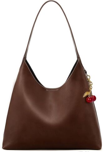 Slouchy Shoulder Bag Shoulder Purse with Cherry Charm Hobo Bags for Work Travel in Kuwait