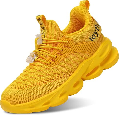 Girls Boys Sneakers Lightweight Breathable Kids Girls Boys Tennis Shoes Slip on with Bungee Lace Running Athletic Shoes for Little Kid/Big Kid/Toddler in Saudi Arabia