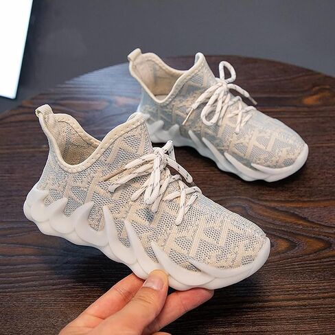 Kids Shoes Boys Girls Athletic Sneakers Lightweight Breathable Shoes for Running Comfortable Non-Slip for Toddler/Little Kid/Big Kid in Kuwait