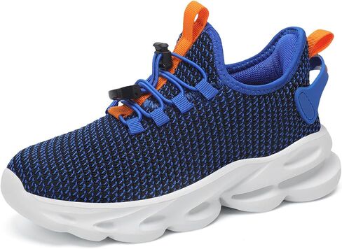 Kids Shoes Boys Girls Tennis Shoes Lightweight Sports Kids Sneakers Slip on with Bungee Lace for Running/Walking Little Kid/Big Kid in Saudi Arabia