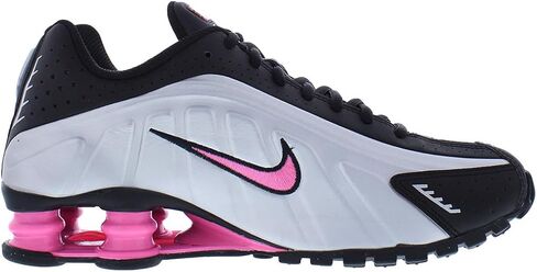 Nike Shox R4 Big Kids' Shoes (Black/Pinksicle/Metallic Silver) in Kuwait