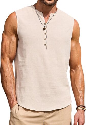 تيشيرت رجالي برقبة على شكل V نصف زر، تيشيرت للشاطئ قابل للتنفس (S-XXL) in Kuwait