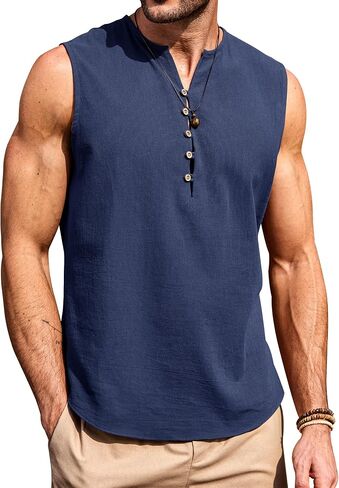 تيشيرت رجالي برقبة على شكل V نصف زر، تيشيرت للشاطئ قابل للتنفس (S-XXL) in Kuwait