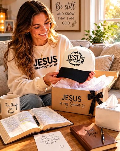 Christian Hat for Men Women, Vintage 3D Jesus Embroidered Baseball Cap | Adjustable, Cotton, Religious Gift for Dad Mom Pastor in Saudi Arabia