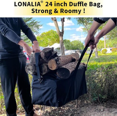 70L Large Duffle Bag for Travel - 24 inch Duffel Bag Heavy Duty Luggage Storage Bag (Black) in Saudi Arabia