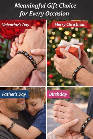 Tiger Eye & Hematite Bracelet for Men & Women – Double Strength Natural Stone Protection Bracelet – Anniversary, Birthday, Mother’s Day & Father’s Day Gift in Saudi Arabia