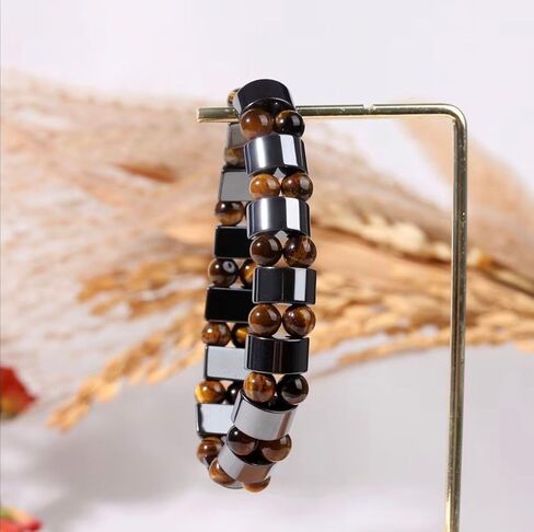 Tiger Eye & Hematite Bracelet for Men & Women – Double Strength Natural Stone Protection Bracelet – Anniversary, Birthday, Mother’s Day & Father’s Day Gift in Saudi Arabia