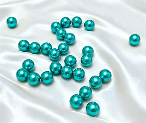 1000Pcs 8mm 0.3inch Black and Gold Vase Filler Pearl Beads for Centerpiece, No Hole Artificial ABS Pearls for Table Decor, Colorful Beads in Bulk for Crafting and Wedding Party Decoration in Kuwait