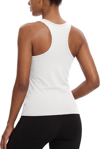 Dalavch Women's Workout Racerback Tank Tops Spandex Yoga Athletic Running Gym Sports Crop Tops for Women in Kuwait
