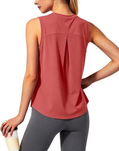 Womens Workout Tank Tops Sleeveless Athletic Tops Summer Lightweight Yoga Running Tennis Gym Shirts for Women in Saudi Arabia