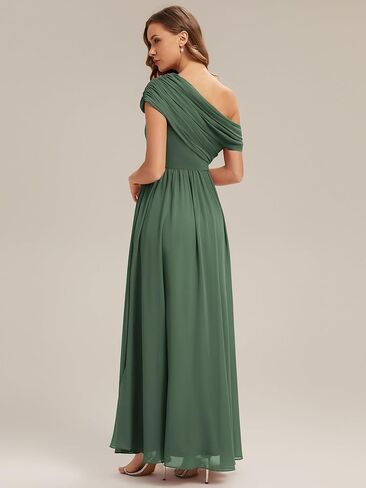 Ever-Pretty Women's Asymmetrical Sleeveless Summer Bridesmaid Dresses Chiffon Floor Length A-Line Formal Dress 02706 in Kuwait