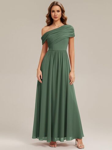 Ever-Pretty Women's Asymmetrical Sleeveless Summer Bridesmaid Dresses Chiffon Floor Length A-Line Formal Dress 02706 in Kuwait