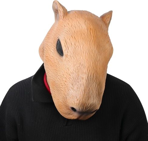 Capybara Costume Mask Funny Animal Head for Halloween Party Cosplay in Saudi Arabia