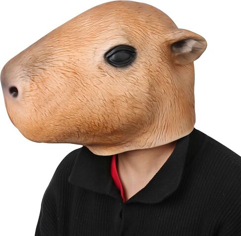 Capybara Costume Mask Funny Animal Head for Halloween Party Cosplay in Saudi Arabia